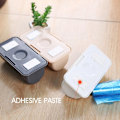Miniatyrbild 3 av 10: Papperspåsar Förvaringslåda Väggmonterad plastsoppåsdispenser Avfallspåshållare för badrumskök Gray