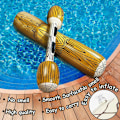 Miniatyrbild 7 av 11: Battle Log Rafts Uppblåsbara Pool Float Row Leksaker Utomhusspel Pool Float Vattenleksaker För Sommar Pool Party Vattensport Ny