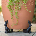 Miniatyrbild 5 av 10: 3 st Plantkruka Fot Hund/katt/kanin Staty Blomkruka Planteringskruka Fotkruka Stödfot Handgjord trädgårdsdekoration A