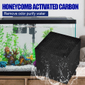 Miniatyrbild 2 av 10: Activate Carbon Eco-Aquarium Vattenrenare Kuber Fish Tank Hole Cave Ultra Stark Filtrering Absorption 100*100*50mm With Packaging