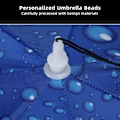 Miniatyrbild 8 av 11: 2-lagers paraplyhatt Bärbar andningsbar paraplyhatt Fällbar regnskydd 77cm Raindrop Blue