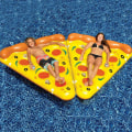 Miniatyrbild 3 av 11: Inflation Simma Pizzasäng Återanvändbar Pool Lounge Pad för inomhuspool B