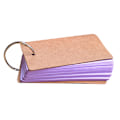 Miniatyrbild 3 av 3: Bärbar spänne Pärm Anteckningar Flash-kort Memo Pads DIY Blank Card Brevpapper Purple