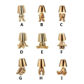 Miniatyrbild 9 av 10: Gyllene Mannen Bordslampa Trådlös Nattlampa Nordiska Skrivbordslampa för Hem Bar Hotell Dekoration guld