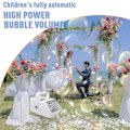 Miniatyrbild 3 av 6: Helautomatisk bubbelmaskin Fläkt-typ enorm mängd bubbelblåsare för barn White
