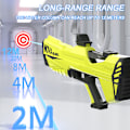 Miniatyrbild 4 av 11: Automatisk sugvattenpistol leksak bärbar starkaste vattenkamp leksaker för simbassäng Yellow
