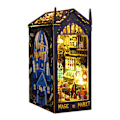 Miniatyrbild 1 av 9: DIY Magics Bazaar Books Nooks Kit med Lätt Lättmontering Dekorativa miniatyrer för vardagsrummet