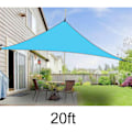 Miniatyrbild 1 av 10: UV-skydd Skyddstak Utomhusskydd Triangulär Regntät Soltält Sky Blue 20ft*20ft*20ft