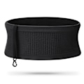 Miniatyrbild 1 av 11: Multifunktionell stickad andningsbar dold midjeväska bärbar svettabsorberande paket för ridning fitness Black M