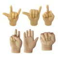 Miniatyrbild 1 av 9: Mini vikta händer för katttassar Bärbar handflatsformad kostym för katthundsdjur C 6PCS