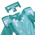Miniatyrbild 5 av 7: Minecraft-dräkt för barn Klassisk diamant-pansarkostym för pojkar Flickor Temafest Rollspel Utklädningsdräkt S
