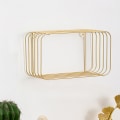 Miniatyrbild 7 av 10: Multifunktion Nordic Light Lyx Vindjärn Geometrisk Väggdekoration För Hem Vardagsrum Single-layer Pointed Roof Frame