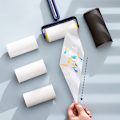 Miniatyrbild 4 av 10: Sticky Lint Roller Fluff Cleaner Remover med cover avdragbar smutsdekal Rengöringstillbehör för kläder soffa husdjurshår Blue