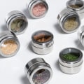Miniatyrbild 7 av 10: Genomskinligt lock Magnetisk set i rostfritt stål Kryddsås Förvaringsbehållare Burkar Kök