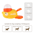 Miniatyrbilde 4 av 7: Smart Duck Automatisk Kjæledyrforingsautomat, Interaktiv Kjæledyrforingsautomat Angstlindring Katte-/Hundeleke med Godbitdispenser og Sakte Fôrings Puslespill, 3 Lokk Yellow