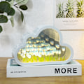 Miniatyrbild 2 av 11: Mode molnformade tulpaner Spegel Nattljus Flerfunktionssnygg skrivbordslampa för studier Skrivbord Hem Multicolour Button Battery