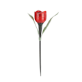Miniatyrbild 1 av 10: 1 st Tulipformad LED-solcellslampa Vattentät Rör Gräsmattslampor Stående Dekor För Gård Utomhusfest Red