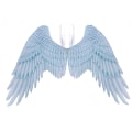 Miniatyrbild 7 av 11: Non-Woven Tyg Festlig Ängla Vingar Halloween Oversized Svart Vita Vingar Kostym rekvisita Eagle Angel Wings