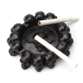 Miniatyrbild 5 av 9: Creative Skull Askfat Multipurpose Resin Hantverk Personlig Halloween-skrivbordsprydnad för hemmet i vardagsrummet Kontor Black