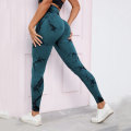 Miniatyrbild 6 av 6: Fashionabla Tie-Dye Fitness Byxor Bekväma ventilerande Leggings för Sport Gym Jogging Blue S