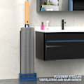 Miniatyrbild 2 av 11: Roterbart huvud breddad platt mopp Arbetsbesparande städmopp för hem i vardagsrummet White 2 mop pads