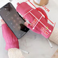 Miniatyrbild 11 av 11: USB uppvärmda handskar för kallt väder Hög elastisk mjuk thermal för kvinnor män Grey