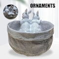Miniatyrbild 2 av 9: Söt kanin blomkruka Harts Suckulent plantering Multipurpose Desktop Ornament För Hem Vardagsrum Kontor 1
