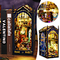 Miniatyrbild 5 av 9: DIY Magics Bazaar Books Nooks Kit med Lätt Lättmontering Dekorativa miniatyrer för vardagsrummet