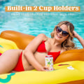 Miniatyrbild 8 av 11: Inflation Simma Pizzasäng Återanvändbar Pool Lounge Pad för inomhuspool B