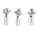 Miniatyrbild 10 av 10: Metall väggkonstdekoration lätt blomma i kruka kreativ prydnad för vardagsrum kök sovrum Wide Vase