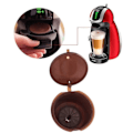 Miniatyrbild 9 av 10: 1 st Återanvändbara kaffekapslar kopp sked set Kompatibla Dolce Gusto-maskiner Red