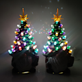 Miniatyrbild 8 av 8: Lysande söt julgran dvärg prydnader modefestival festdekoration för hemrum butik Christmas Tree