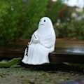 Miniatyrbillede 2 af 7: Søde Spøgelser Figur Dekoration Spooky Fiskende Spøgelser Statue Ferie Dekorationer Til Have Veranda Indretning Default