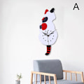 Miniatyrbild 1 av 10: Kreativ tecknad Söt kattväggklocka DIY-katt Akrylväggklocka med svängsvanspendel för vardagsrum, sovrum, kök A
