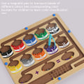 Miniatyrbild 7 av 9: Magnetiska pärlor Sortering Labyrint Leksaker Färger Klassificering Pedagogisk labyrint Leksaker för vardagsrum With Holes