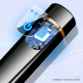 Miniatyrbild 6 av 11: Mini Touch Sensor Flameless Lighter Bärbar USB Uppladdningsbar vindtät tändare Color Ice