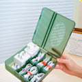 Miniatyrbild 6 av 9: Desktop Data Cable Organizer Box Multi-purpose Slitstark kabelbox för hem i sovrummet Transparent