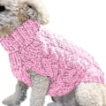 Miniatyrbild 9 av 11: Enkel varm katt hundtröja turtleneck stickad husdjurskostym höst vinterkläder Blue M