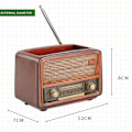 Miniatyrbild 3 av 10: Creative Planter Kruka Retro Radioformad Blomkruka Multi Purpose Resin Succulent Bonsai Planthållare Ornament för kontor Dark Brown