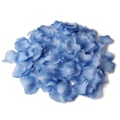 Miniatyrbild 1 av 9: 500st Simulering Silk Flower För Bröllop Dekor Valentine Party Rosenblad Deep Shallow Blue