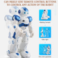 Miniatyrbild 11 av 11: Liten dans Sjung Robotgester Sensing Multipurpose Robotleksak för vardagsrum Blue