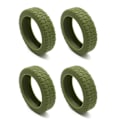 Miniatyrbild 1 av 6: Resväskor Hjulskydd Silikon Tysta Skyddsöverdrag Bullerreducerande Anti-Scratch Resväskor Hjulskydd Military Green 4pcs