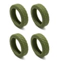 Resväskor Hjulskydd Silikon Tysta Skyddsöverdrag Bullerreducerande Anti-Scratch Resväskor Hjulskydd Military Green 4pcs