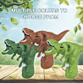 Miniatyrbild 7 av 11: Simulering Dinosauriepressande vattenpistolleksaker Robust bärbar vattenkampleksak för sommarpoolen 3pcs