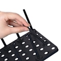 Miniatyrbild 7 av 8: Diskställ Diskar Arrangör Justerbar Halkskydd Dränerande Pegboard med 12 Pinnar för Skåp Låda Kök