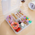 Miniatyrbild 4 av 9: Desktop Data Cable Organizer Box Multi-purpose Slitstark kabelbox för hem i sovrummet Transparent