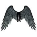 Miniatyrbild 11 av 11: Non-Woven Tyg Festlig Ängla Vingar Halloween Oversized Svart Vita Vingar Kostym rekvisita White Adult Angel Wings