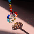 Miniatyrbild 5 av 8: Färgglada kristallhänge vacker kristallkula prisma regnbåge solfångare dekoration för hem fönster fest