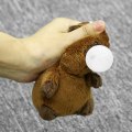 Miniatyrbild 6 av 11: Capybara plysch nyckelring med squeeze bubbla Lättviktshängande hängande rekvisita för nyckelhandväska dekoration 1PCs