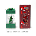 Miniatyrbild 7 av 9: Presentförpackning Formad snöglob Lykta LED Xmas Festival Ornament Glittrande Hängande Julljus Batteri som drivs för hemmet Tree